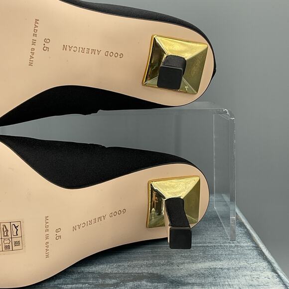 NEW Good American Women’s Ankle Shine Neoprene Booties Black Size 9.5 - Picture 9 of 10